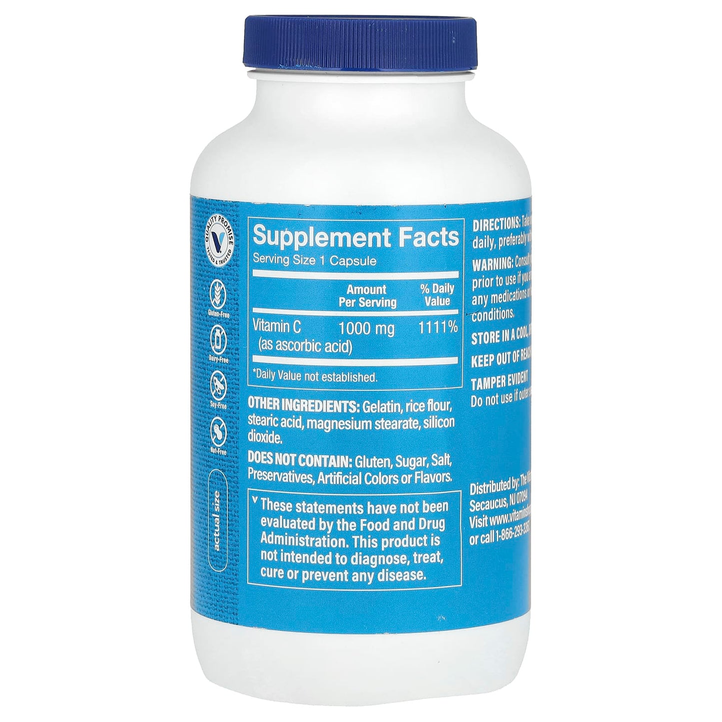 The Vitamin Shoppe, Vitamin C, 1,000 mg, 300 Capsules - Image 2