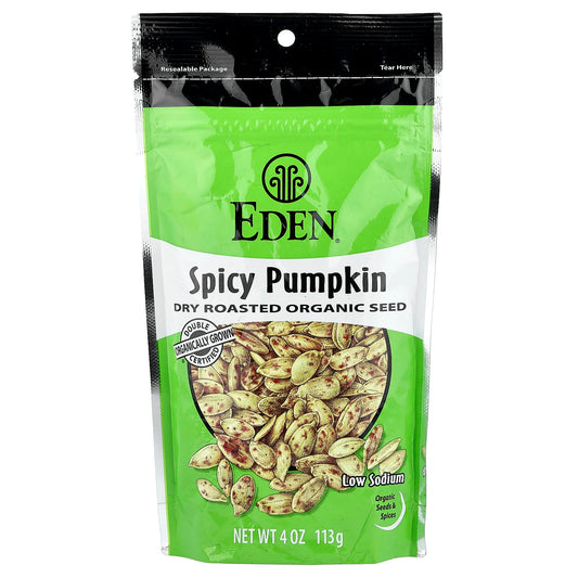 Organic Spicy Pumpkin Seeds | Dry Roasted by Eden Foods - Image 1