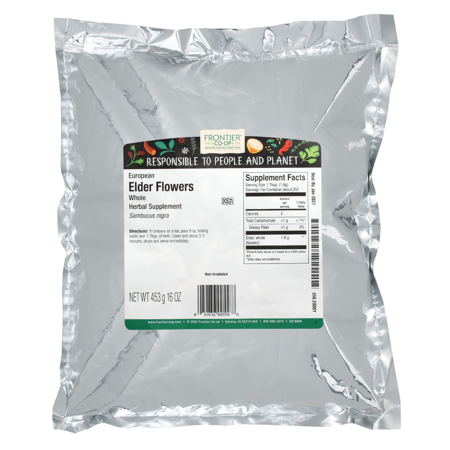 European Elder Flowers - Herbal Supplement for Natural Health - Image 2
