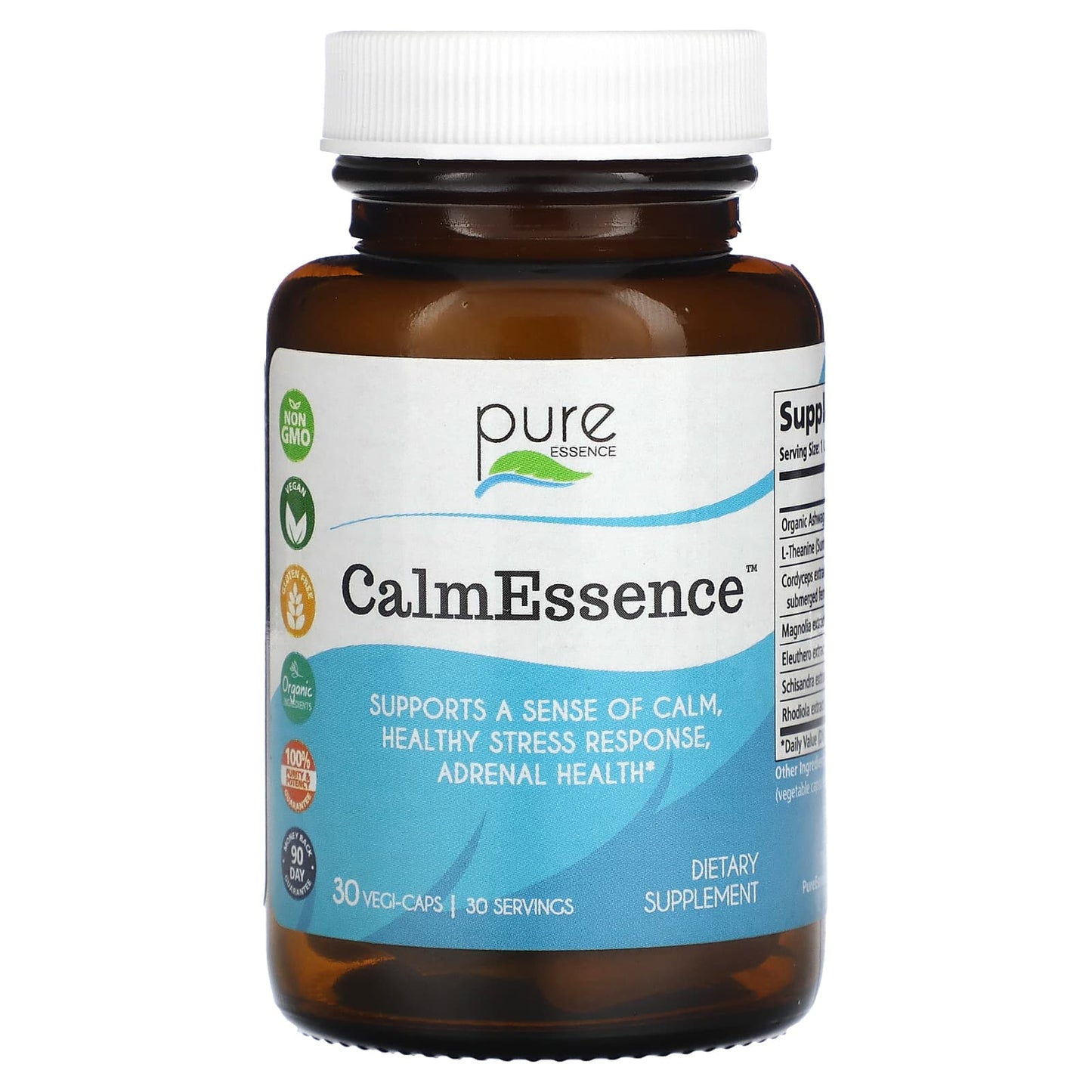 Pure Essence, CalmEssence, 30 Vegi-Caps - Image 1