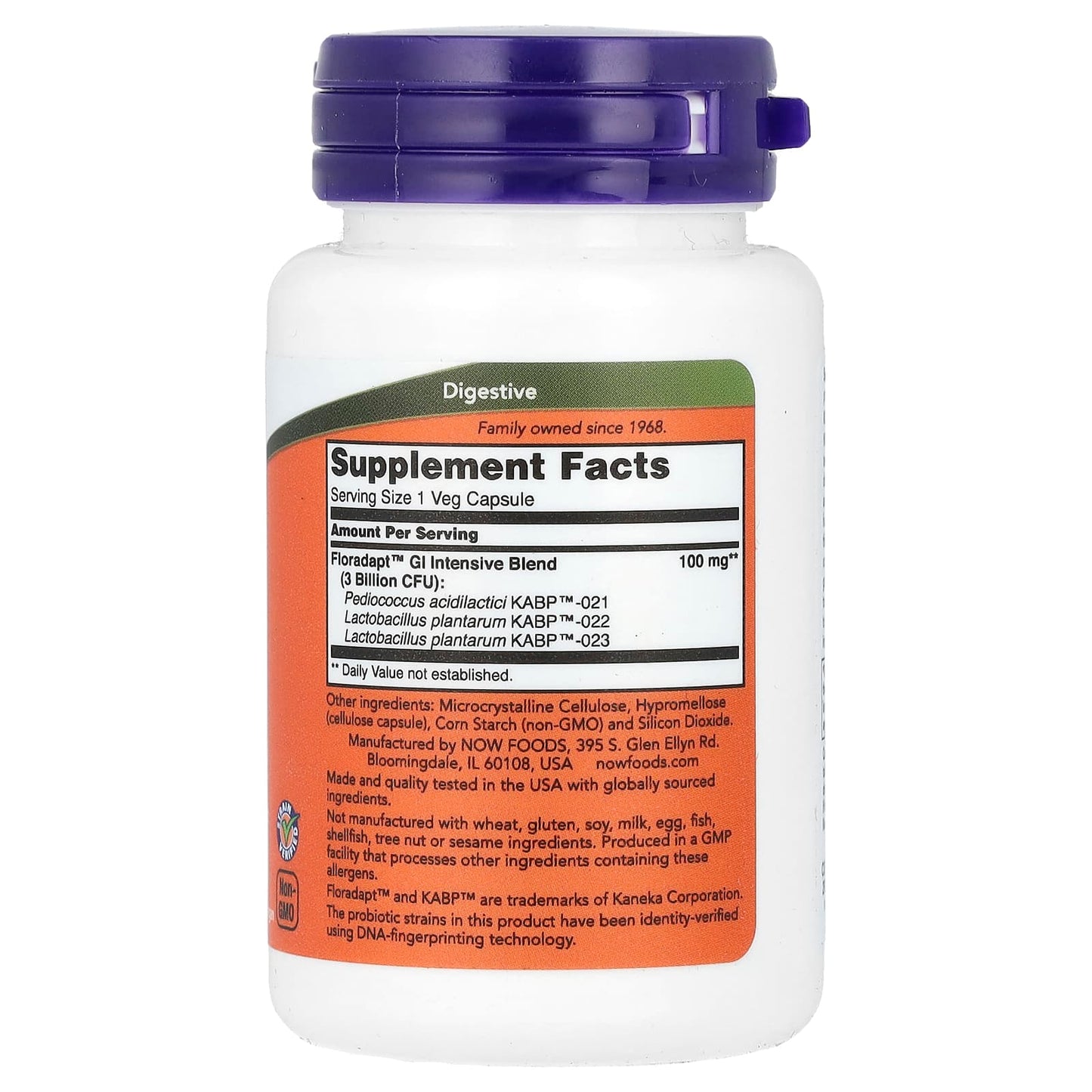 NOW Foods, Intestinal Bacteria Support, 60 Veg Capsules - Image 2