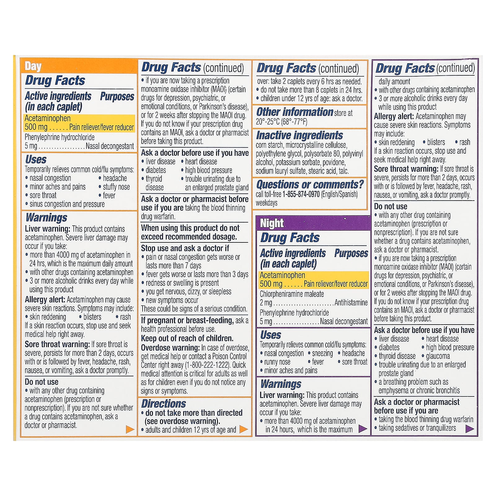 Contac Cold & Flu Relief 28 Caplets | Fast Symptom Relief - Image 2