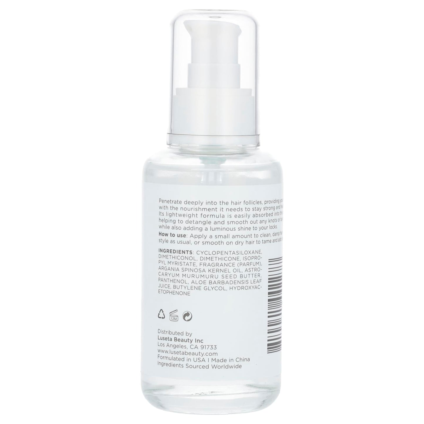 Luseta Beauty, Tangle Free, Hair Shining Serum, For All Hair Types, 3.38 fl oz (100 ml) - Image 2