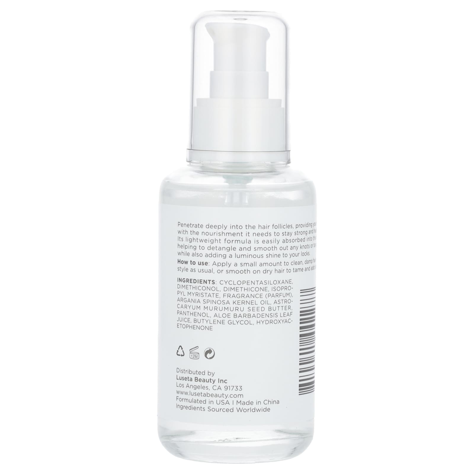 Luseta Beauty, Tangle Free, Hair Shining Serum, For All Hair Types, 3.38 fl oz (100 ml) - Image 2