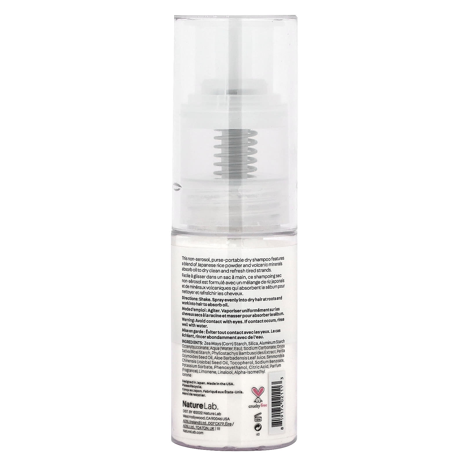 NatureLab Tokyo, Perfect Clean, Dry Shampoo, Rice Powder, 0.74 oz (21 g) - Image 2
