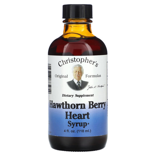 Hawthorn Berry Heart Syrup by Christopher's Original Formulas - Organic & Vegan - Image 1