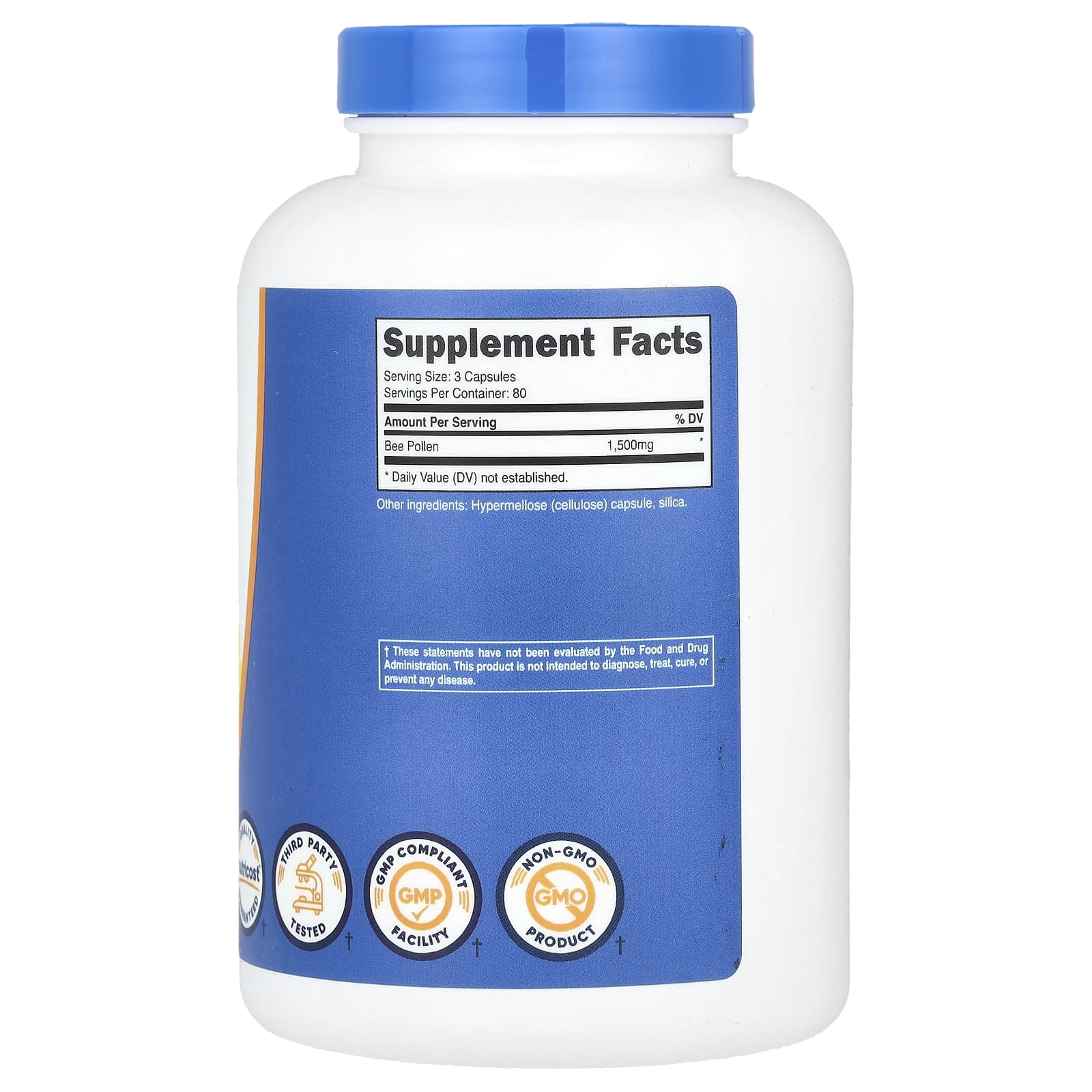Nutricost, Bee Pollen, 240 Capsules (500 mg per Capsule) - Image 2