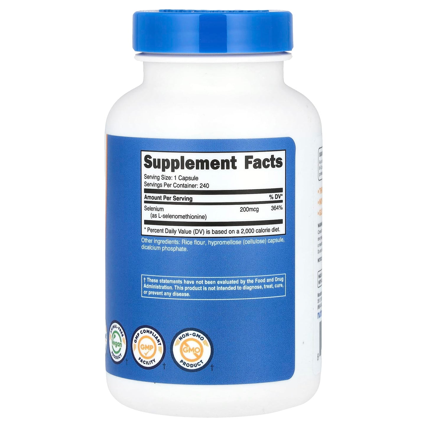 Nutricost, Selenium, 200 mcg, 240 Capsules - Image 2