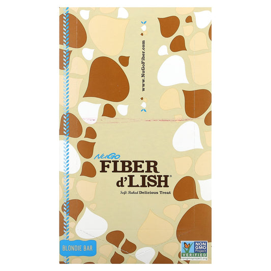 NuGo Nutrition, Fiber d' Lish, Blondie Bar, 16 Bars, 1.6 oz (45 g) Each - Image 1