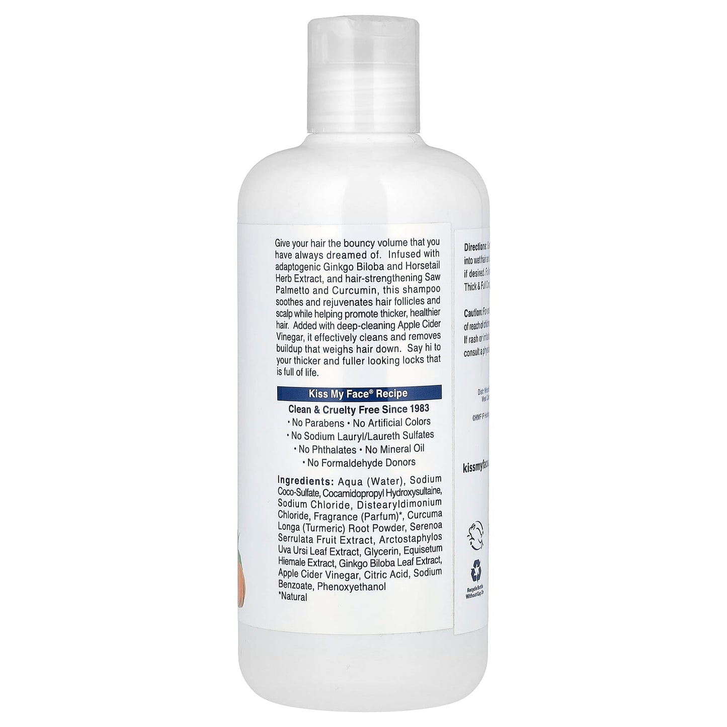 Kiss My Face, Thick & Full Shampoo, For Fine, Thinning Hair, 16 fl oz (473 ml) - Image 2