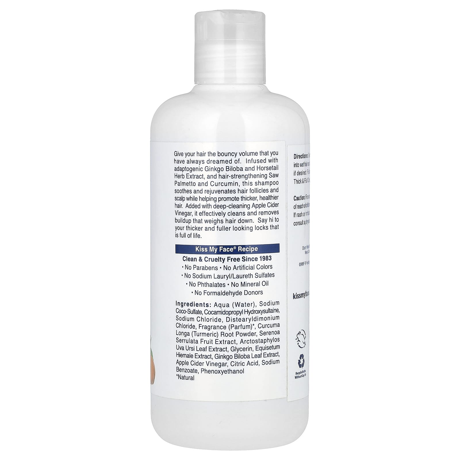 Kiss My Face, Thick & Full Shampoo, For Fine, Thinning Hair, 16 fl oz (473 ml) - Image 2