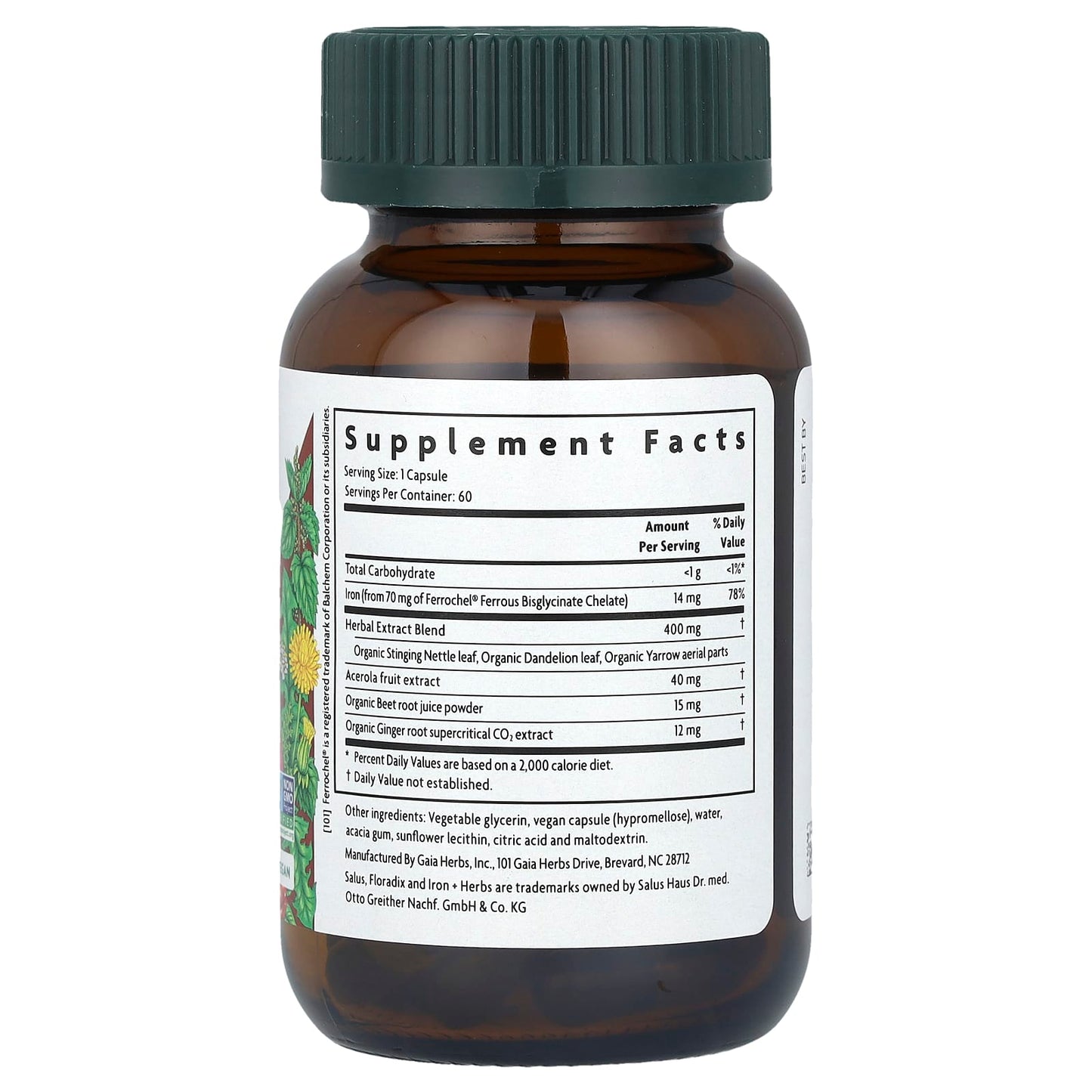 Floradix Iron + Herbs Liquid Phyto-Capsules for Energy Support - Image 2