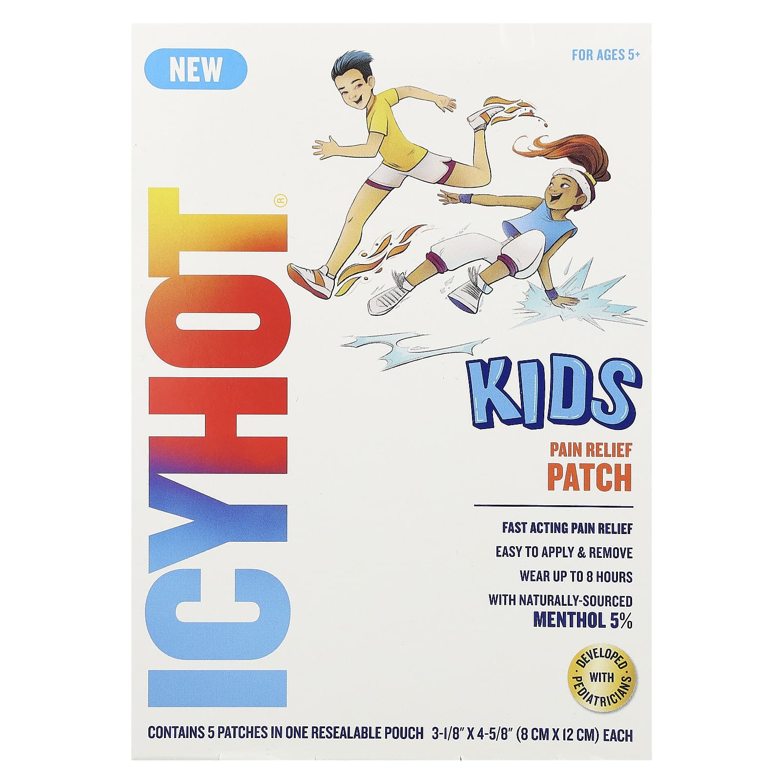 Icy Hot Kids Pain Relief Patches for Children 5+, 5 Count - Image 1