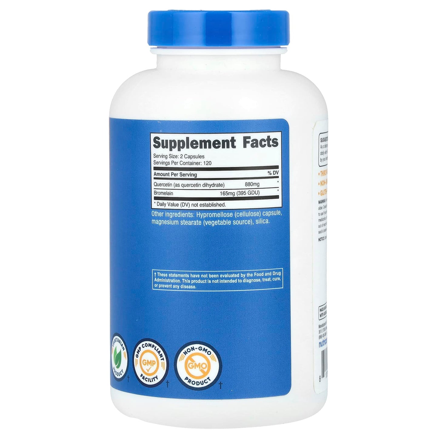 Nutricost, Quercetin with Bromelain, 240 Capsules - Image 2