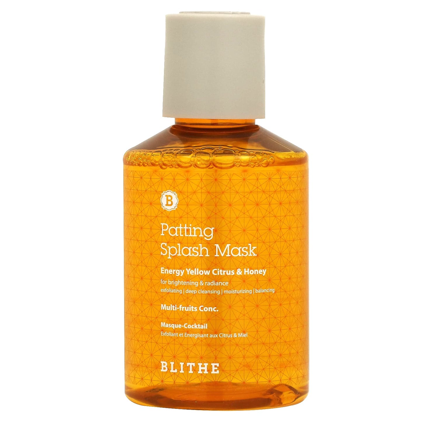 Blithe Energy Yellow Citrus & Honey Splash Mask, 5.07 Fl Oz - Image 1