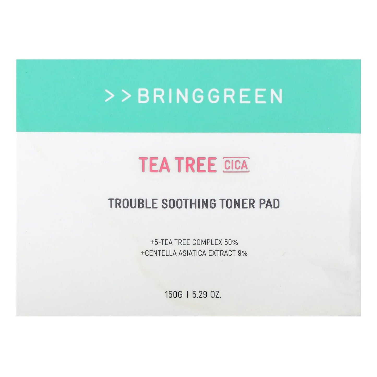 Bringgreen Tea Tree Cica Toner Pads for Sensitive Skin, 5.29 oz - Image 2