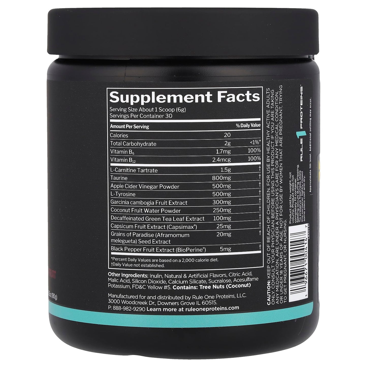 Rule One Proteins, Lean™, Non-Stim Weight Management, Pineapple Passionfruit, 6.35 oz (180 g) - Image 2