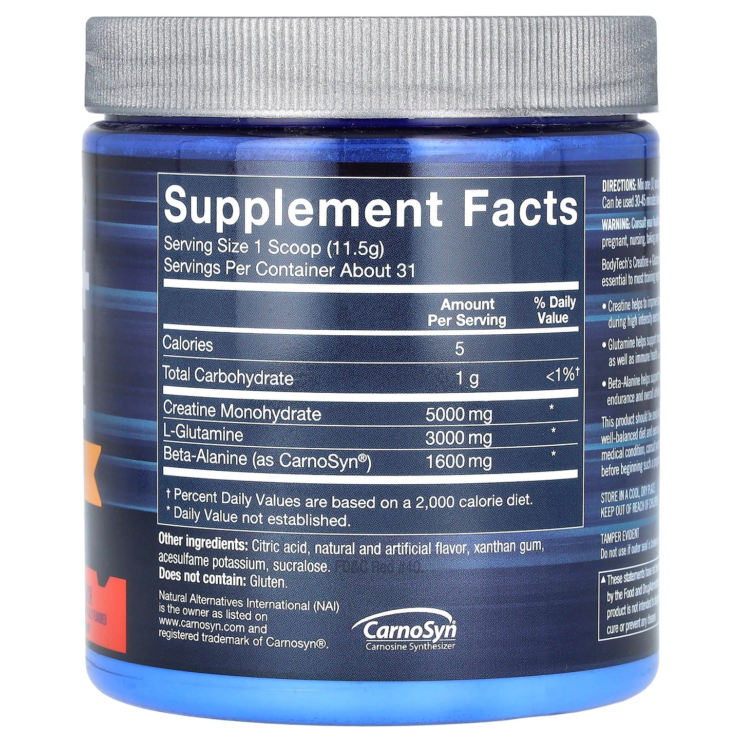 Boost Strength & Endurance with BodyTech Creatine + Glutamine - Image 2