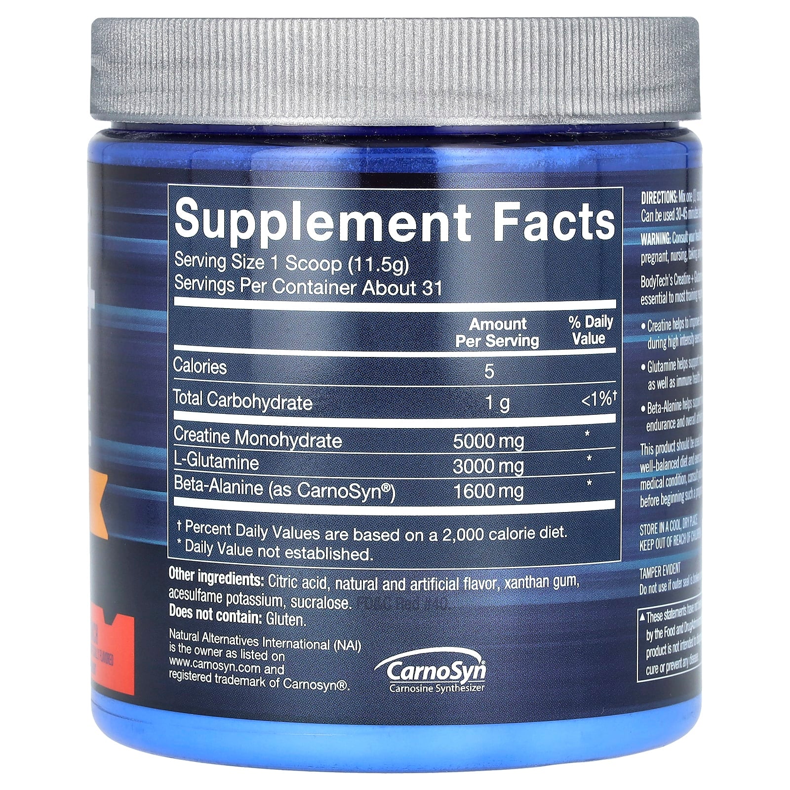 Boost Strength & Endurance with BodyTech Creatine + Glutamine - Image 2