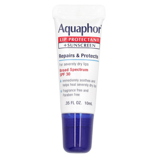 Aquaphor Lip Moisturizer with SPF 30, Fragrance Free, 0.35 fl oz - Image 1