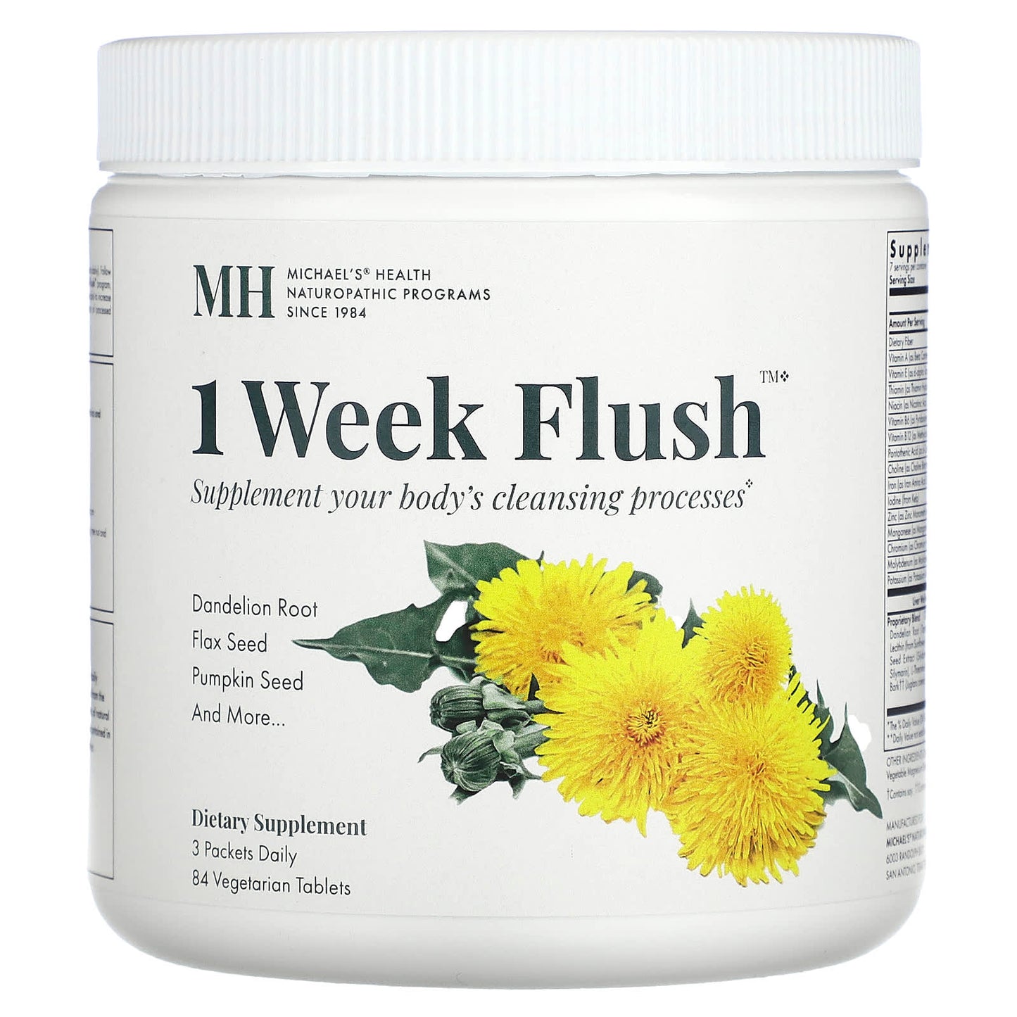 Michael's Health, 1 Week Flush, 84 Vegetarian Tablets - Image 1