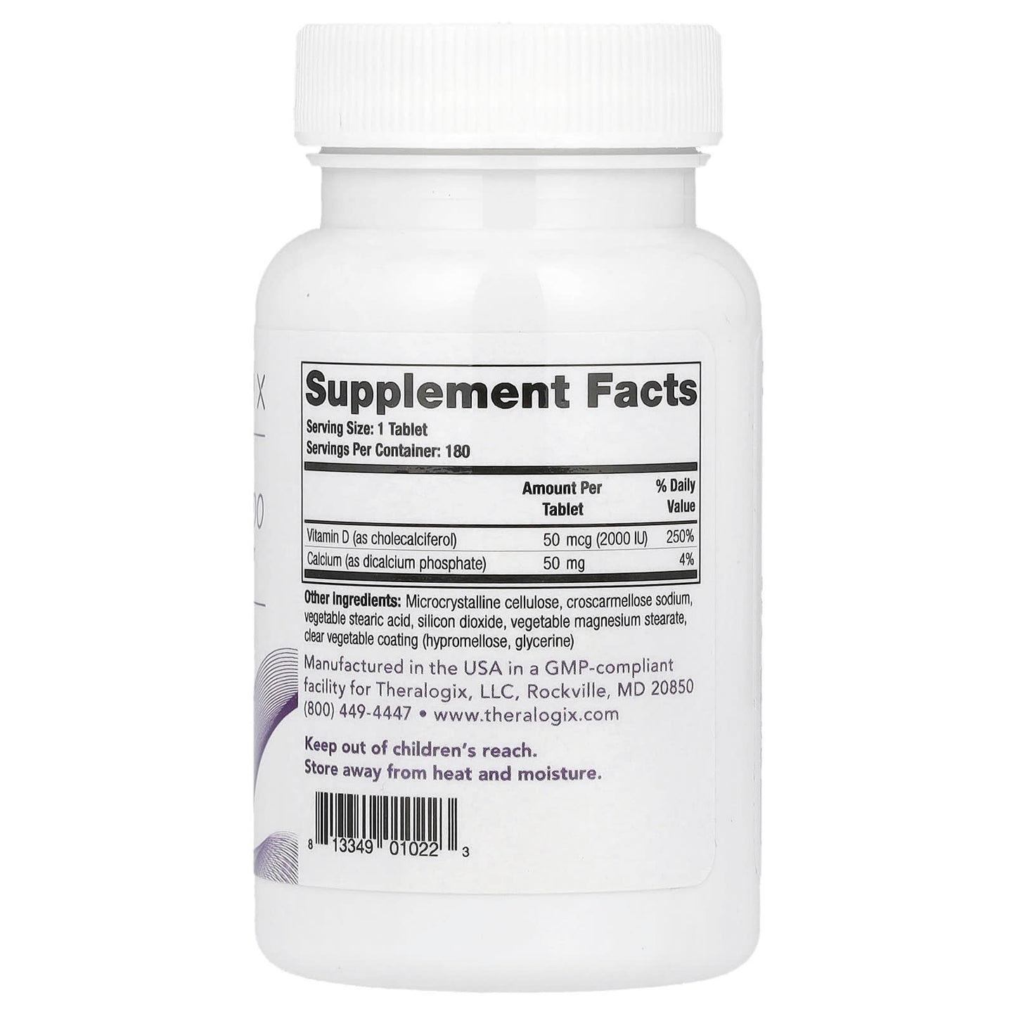 Theralogix, Thera-D 2000 , 180 Tablets - Image 2
