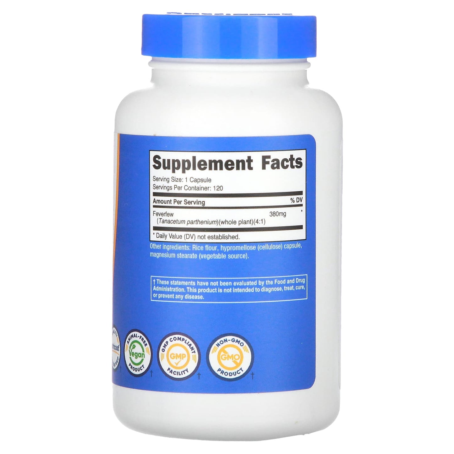Nutricost, Feverfew, 380 mg, 120 Capsules - Image 2
