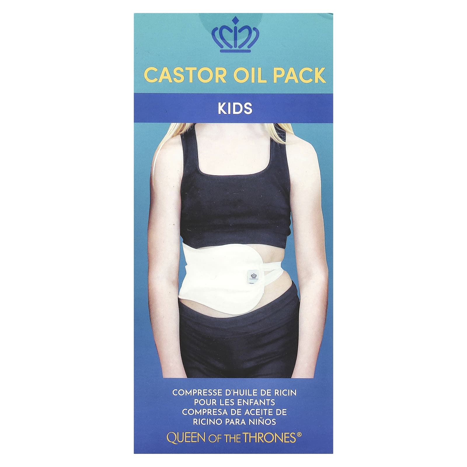 Queen of the Thrones, Castor Oil Pack, Kids, 1 Count - Image 2
