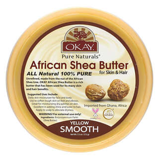 African Shea Butter by Okay Pure Naturals, 100% Natural & Unrefined, 7.5 oz