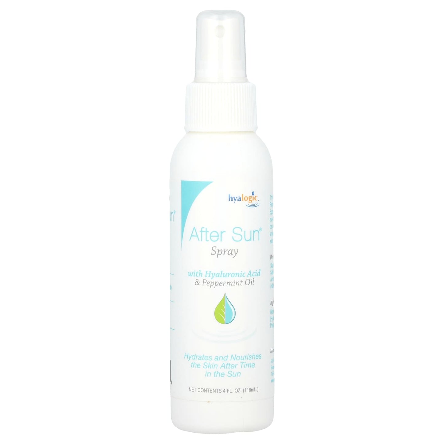 Hyalogic After Sun Spray with Hyaluronic Acid &amp; Peppermint Oil, 4 fl oz (118 ml) - Image 1