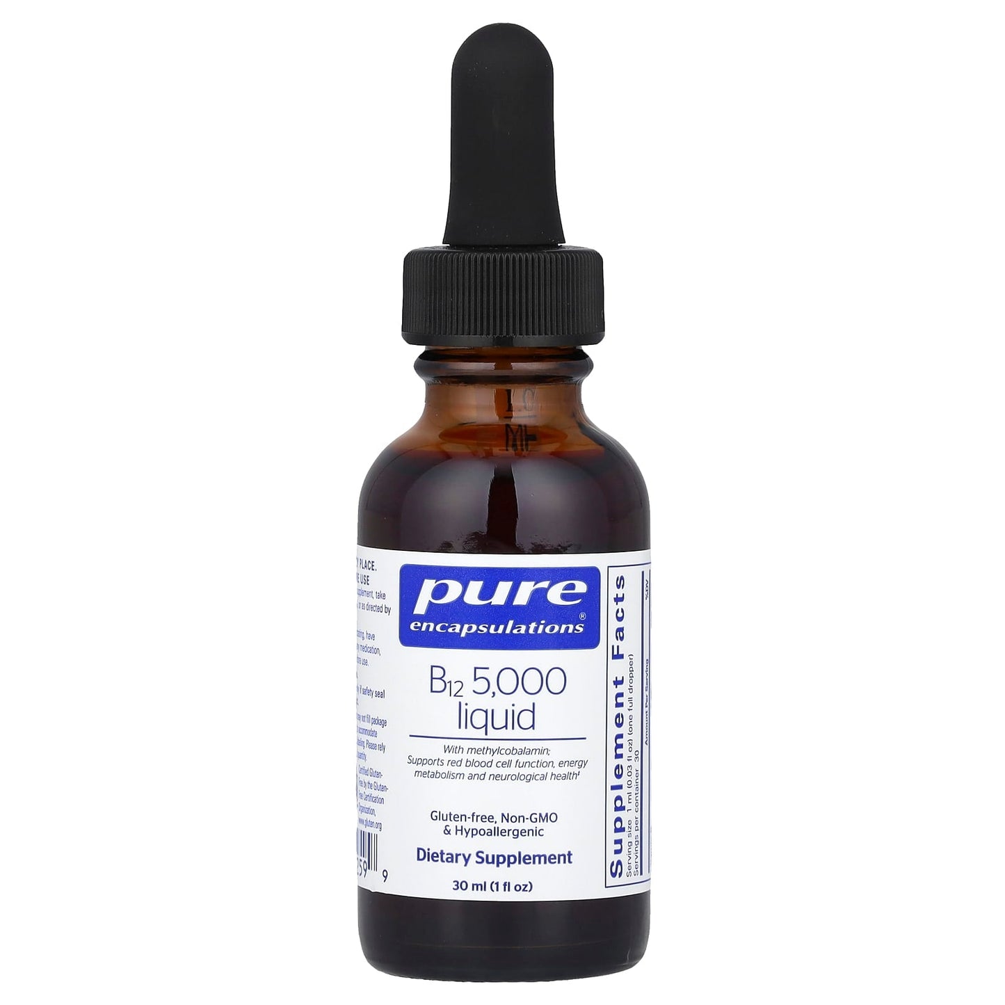 Pure Encapsulations, B12 5,000 Liquid, 1 fl oz (30 ml) - Image 1