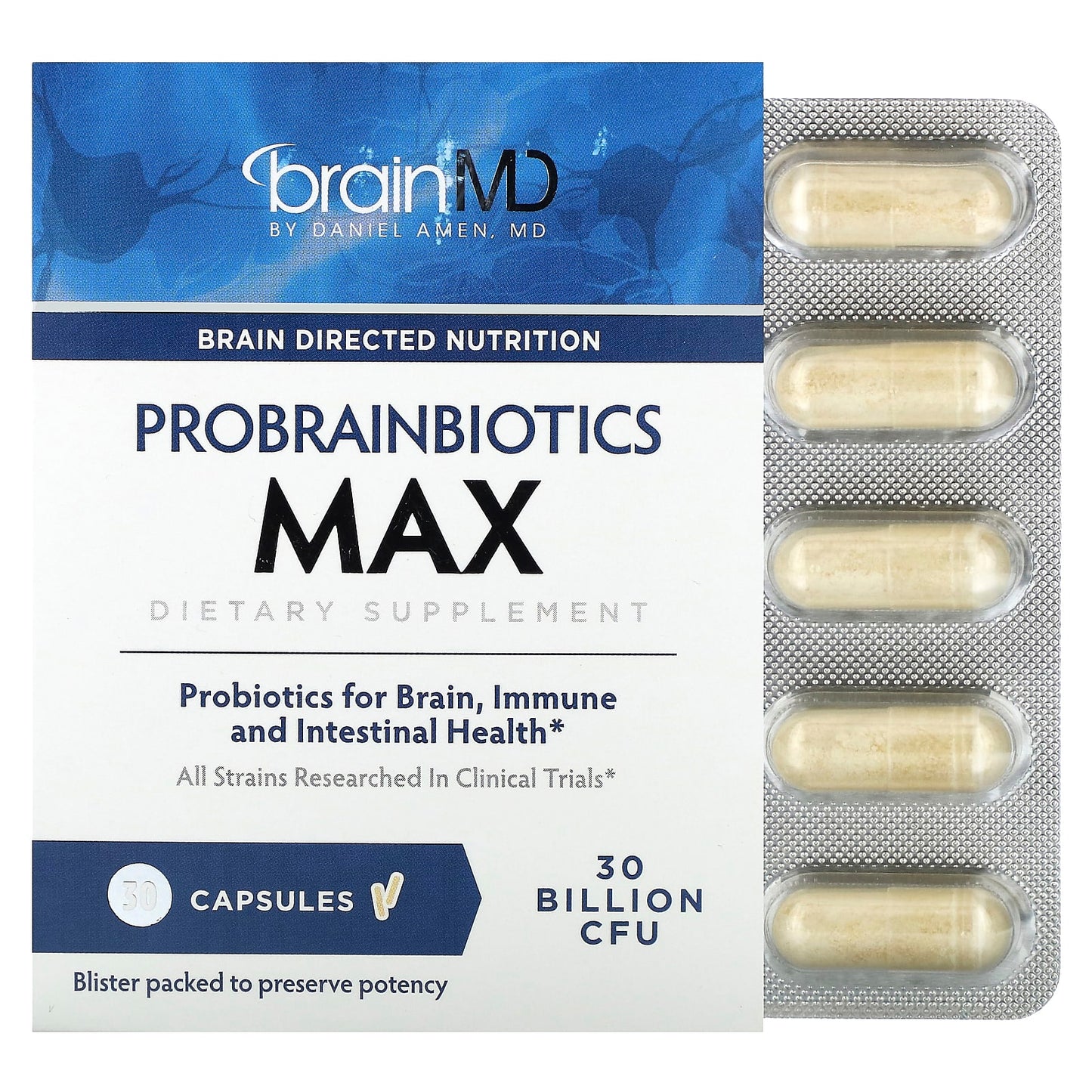 Brain Directed Probiotics for Brain & Immune Health - 30 Billion CFU - Image 1