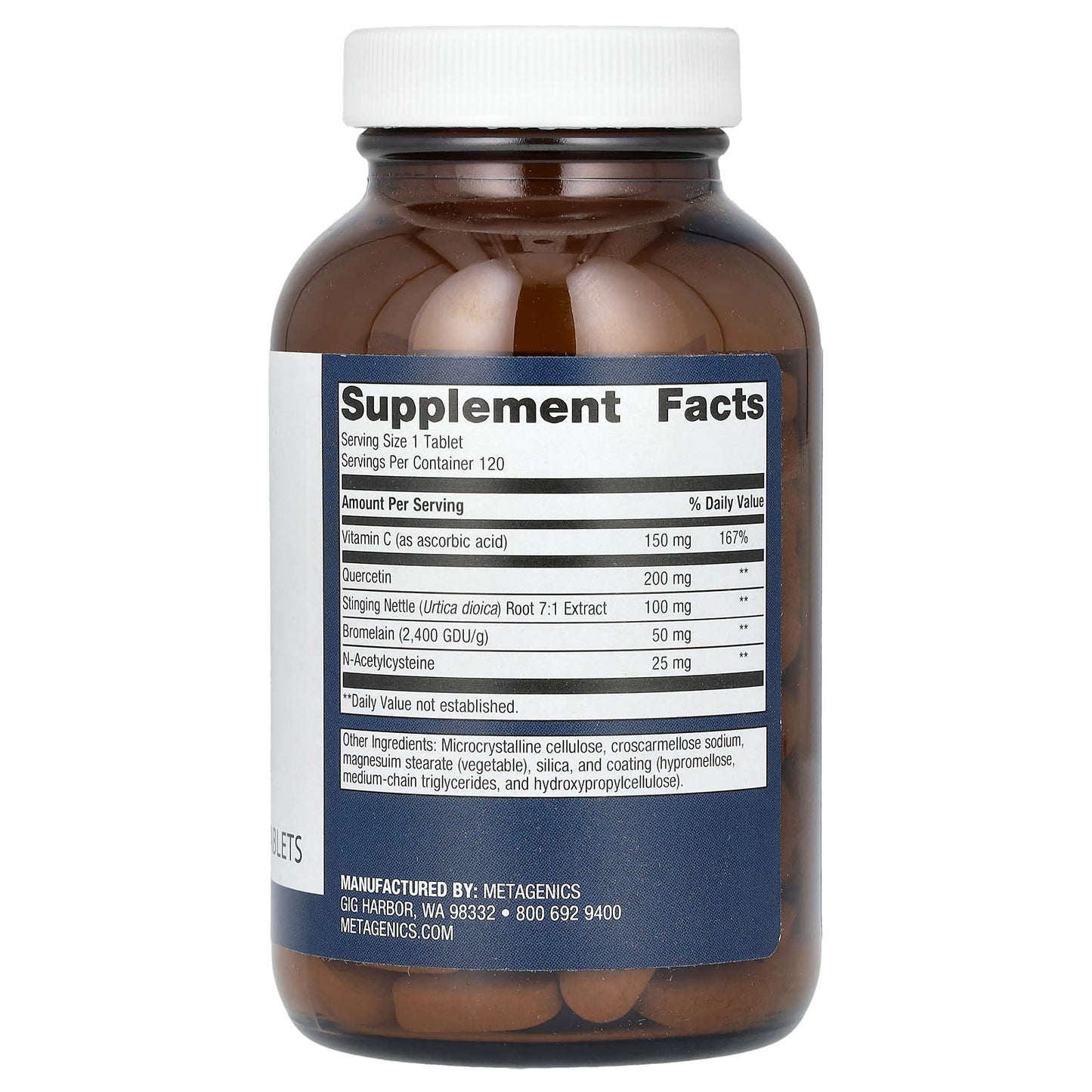 Metagenics, Sinuplex, 120 Tablets