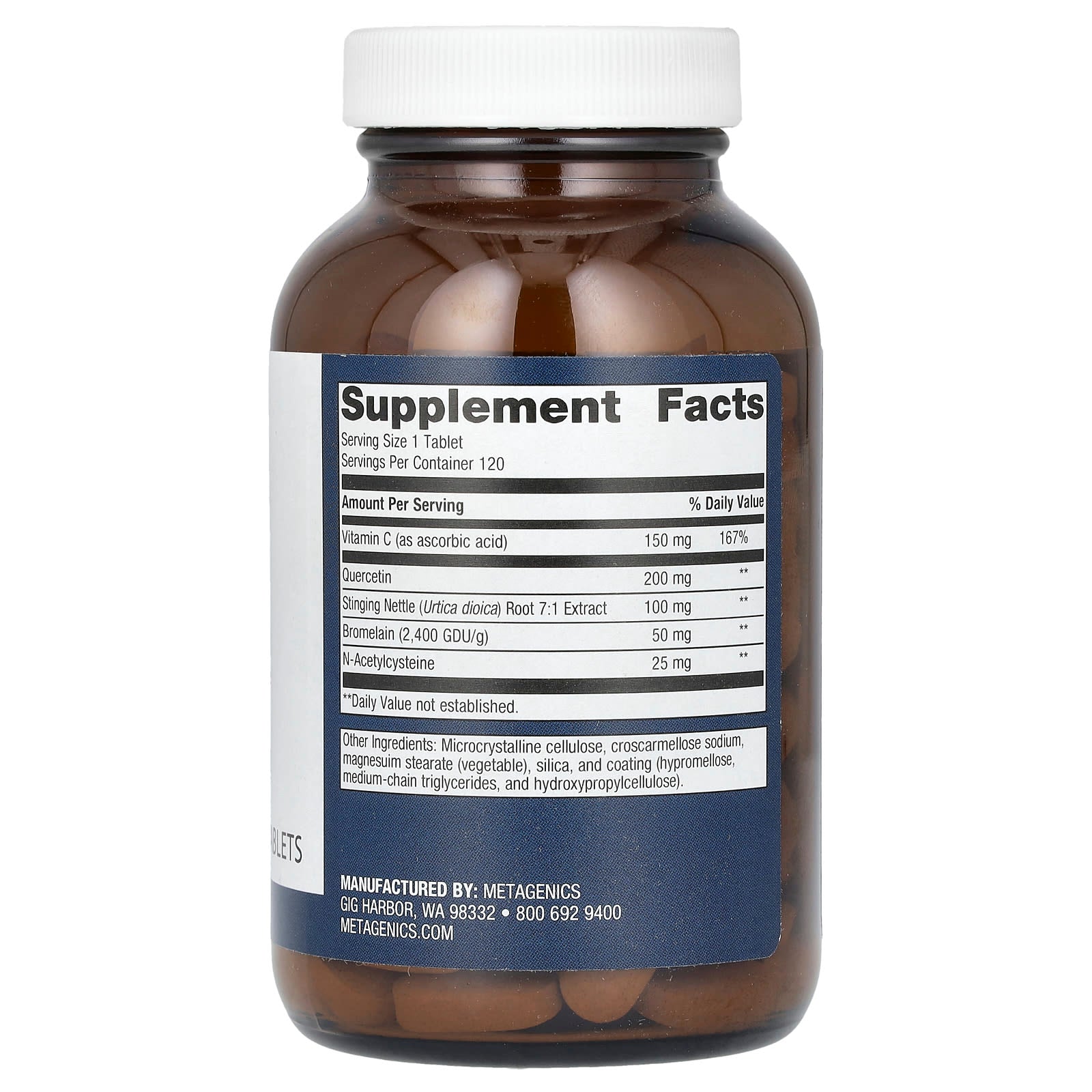 Metagenics, Sinuplex, 120 Tablets