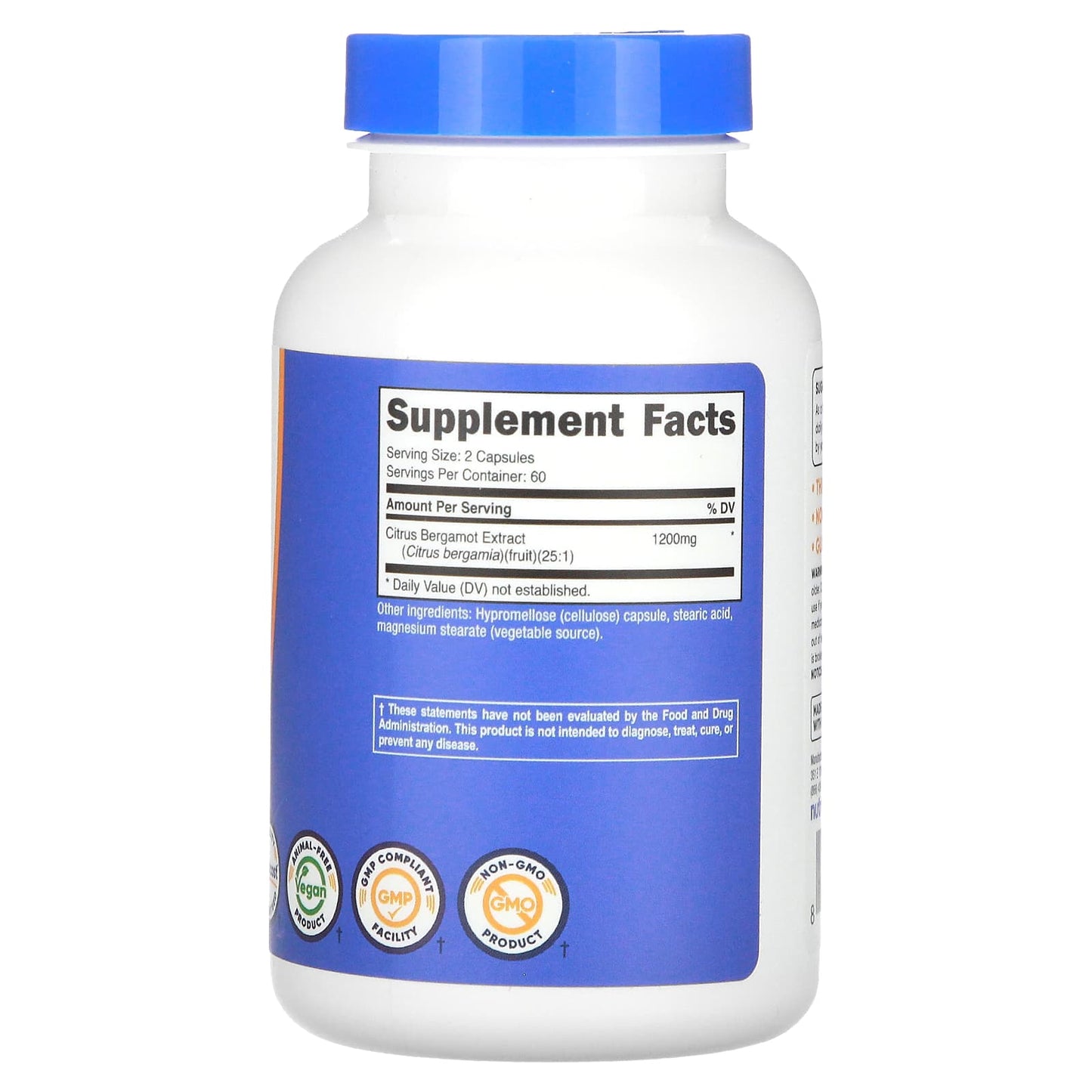 Nutricost, Citrus Bergamot, 120 Capsules (600 mg per Capsule) - Image 2