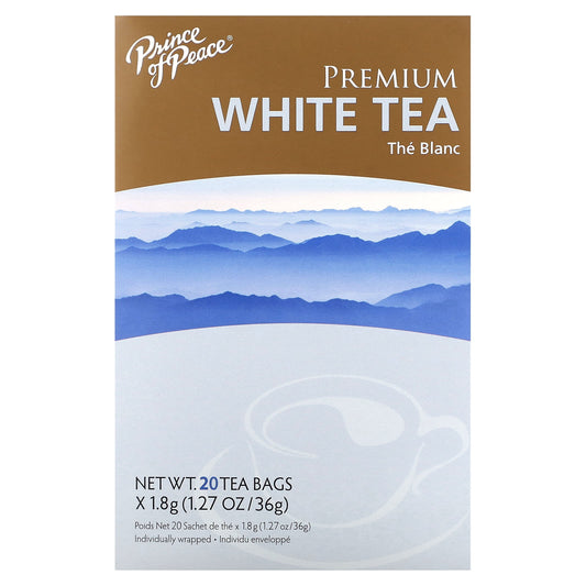 Prince of Peace, Premium White Tea, 20 Tea Bags, 1.27 oz (36 g) - Image 1