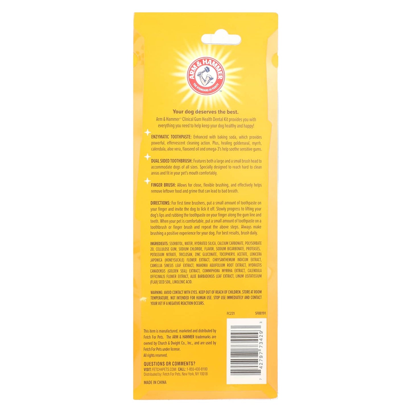 Arm & Hammer Clinical Gum Health Dental Kit for Dogs - 3 Piece Kit - Image 2