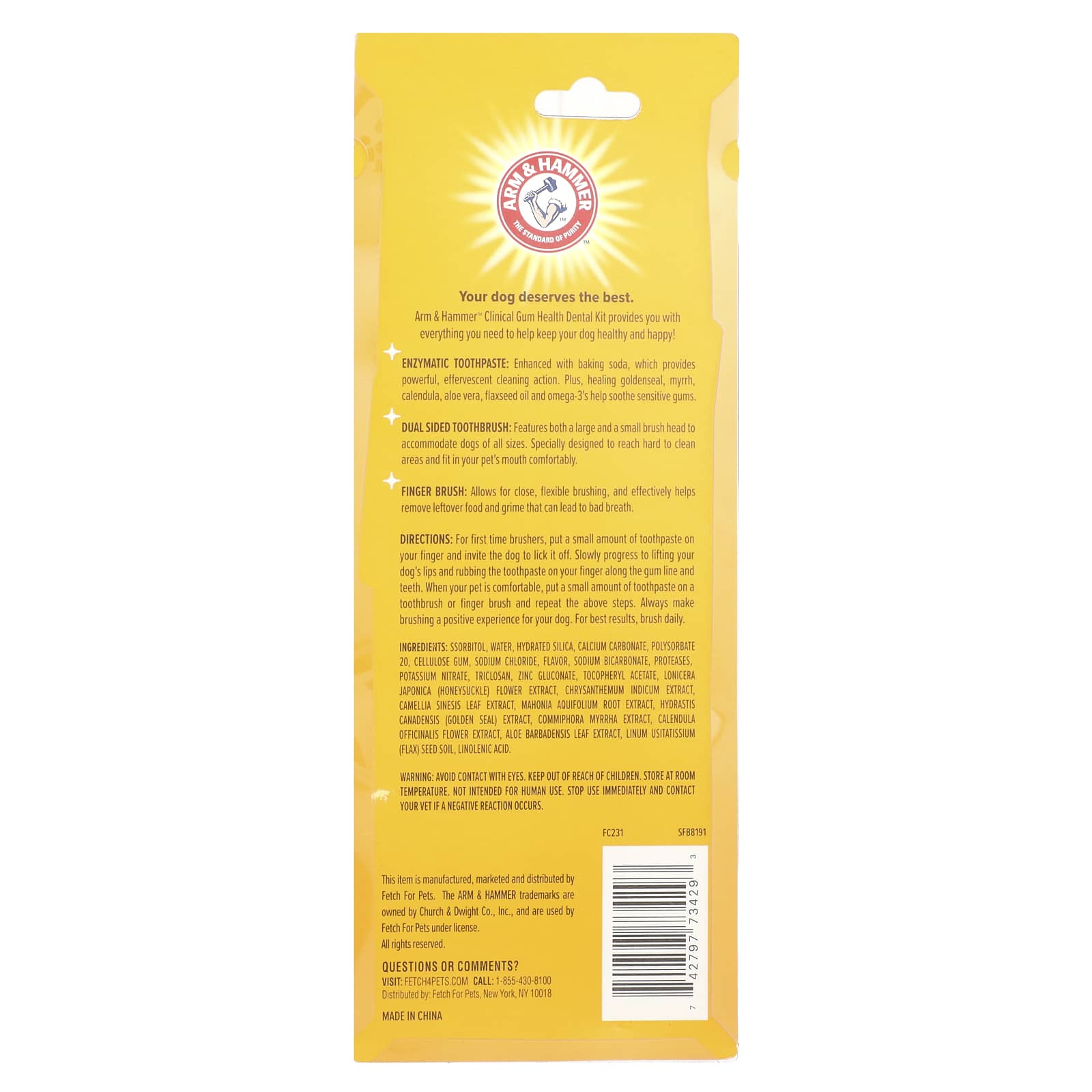 Arm & Hammer Clinical Gum Health Dental Kit for Dogs - 3 Piece Kit - Image 2