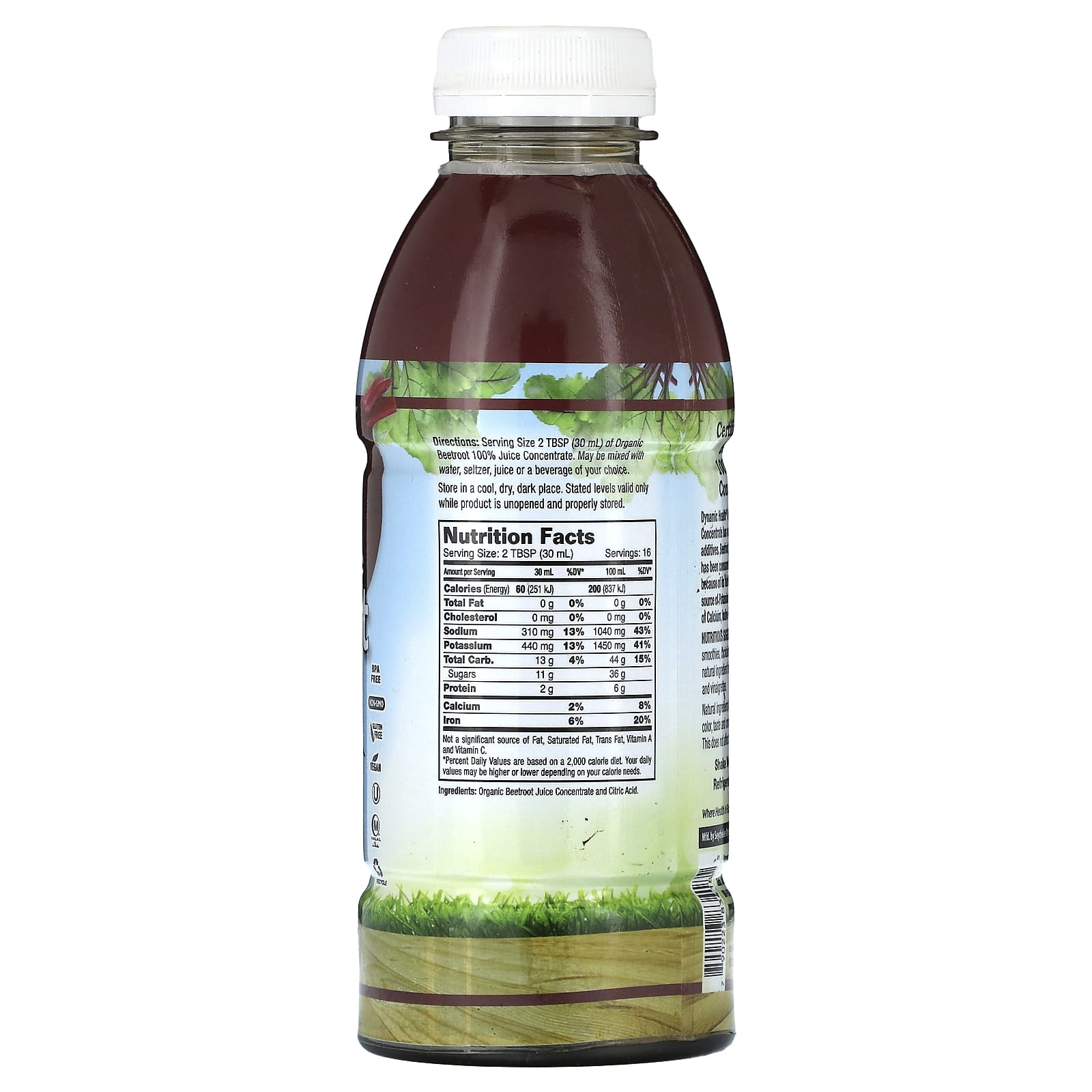 Certified Organic Beetroot Juice Concentrate by Dynamic Health - Image 2