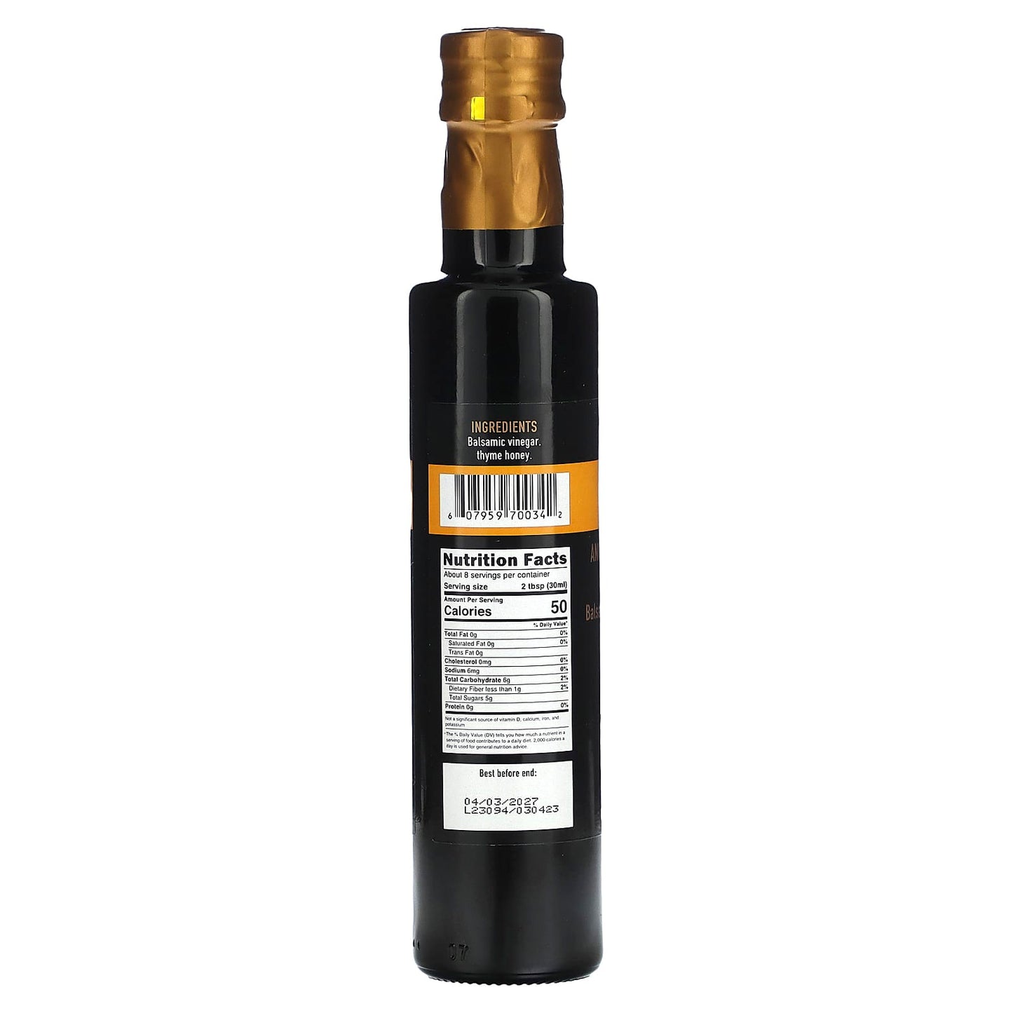 Gaea Ancient Greek Balsamic Vinegar & Thyme Honey, 8.5 fl oz - Image 2