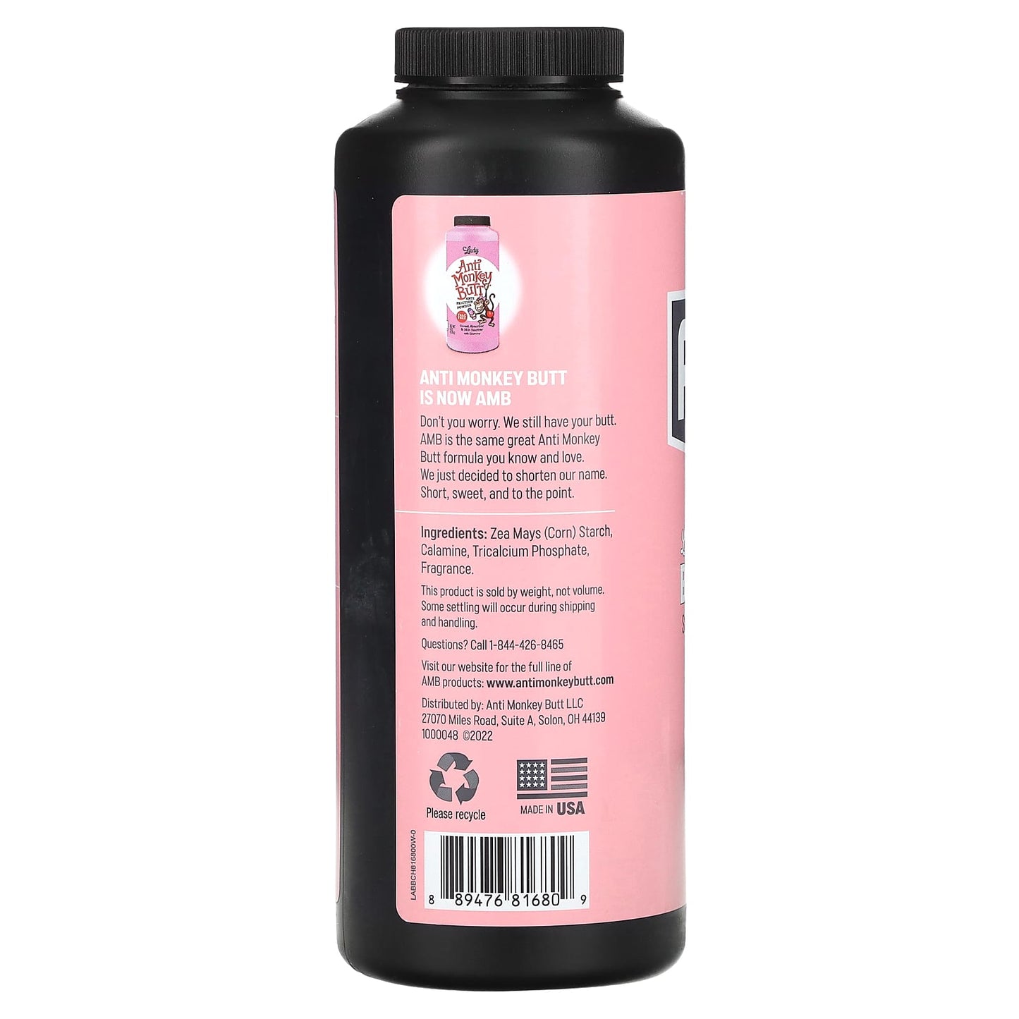 Say Goodbye to Chafing with Anti Monkey Butt Body Powder - 8oz - Image 2