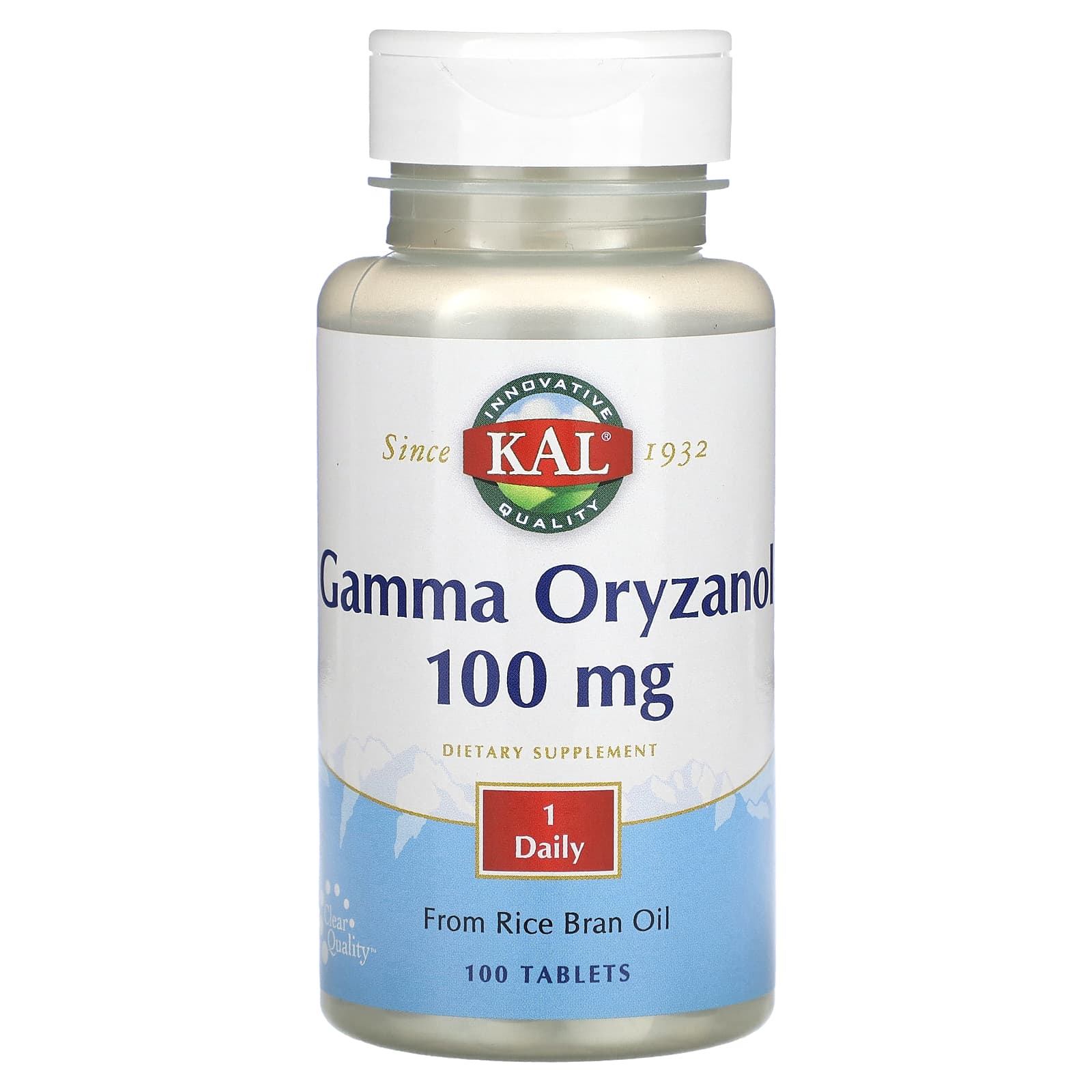 Unlock Optimal Performance with KAL Gamma Oryzanol 100mg, 100 Tablets - Image 1