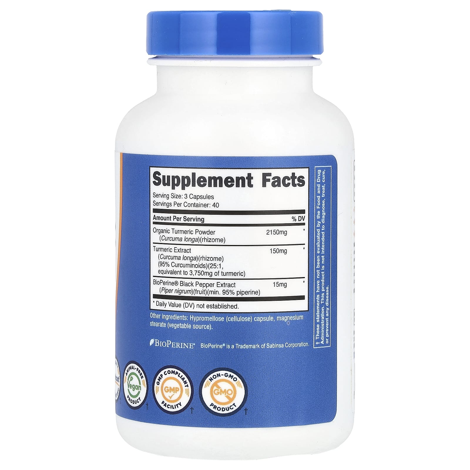 Nutricost, Turmeric, 2,300 mg, 120 Capsules (766 mg per Capsule)