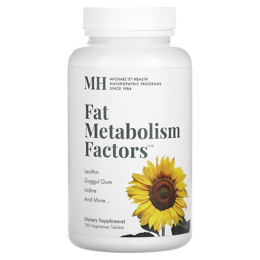 Michael's Health, Fat Metabolism Factors, 180 Vegetarian Tablets - Image 1