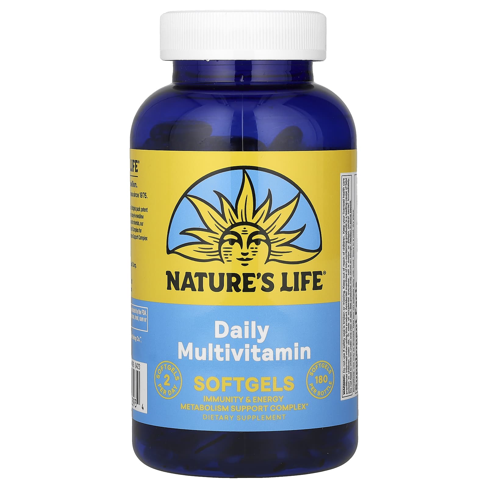 Nature's Life, Daily Multivitamin Softgels, 180 Softgels - Image 1