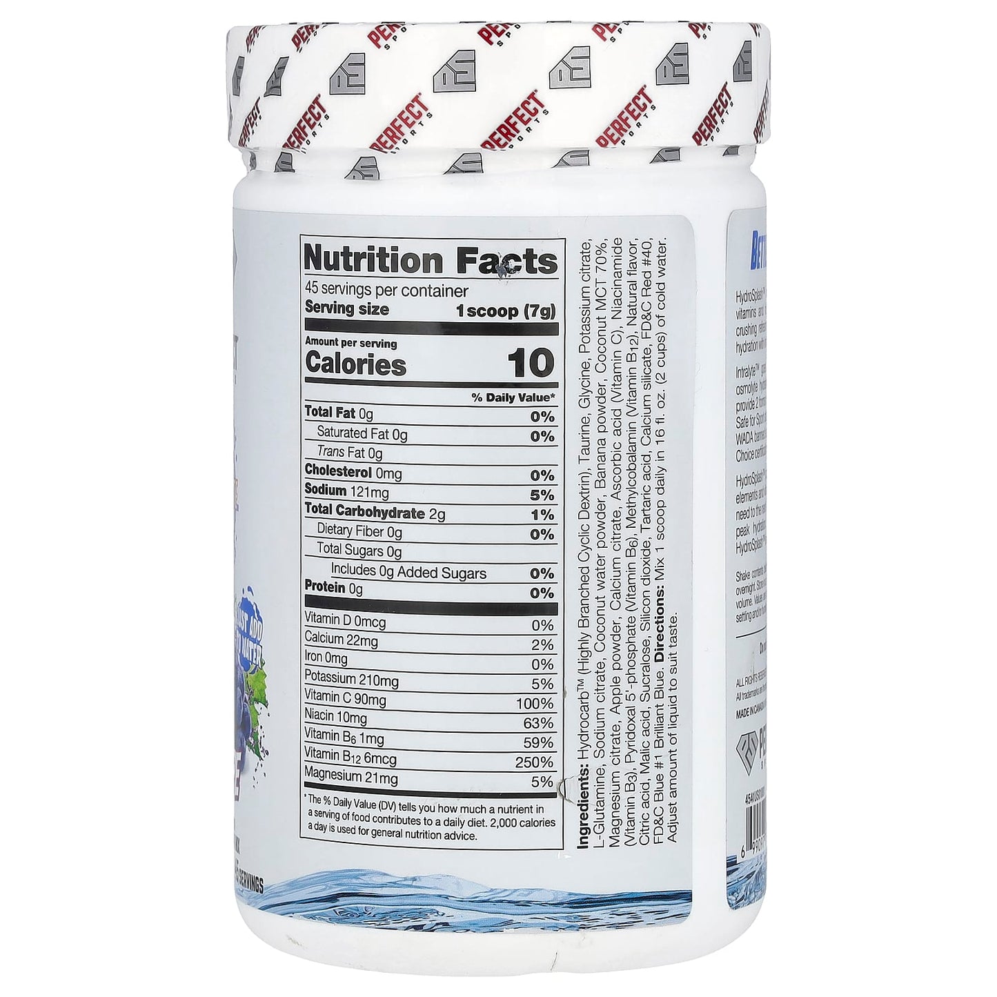 PERFECT Sports, Hydro Splash, Dual Hydration, Grape, 11.2 oz (317 g) - Image 2