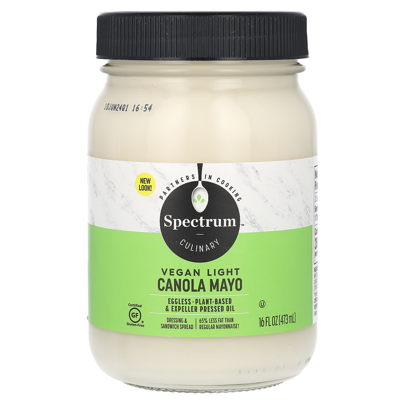 Spectrum Culinary, Vegan Light Canola Mayo, 16 fl oz (473 ml) - Image 1