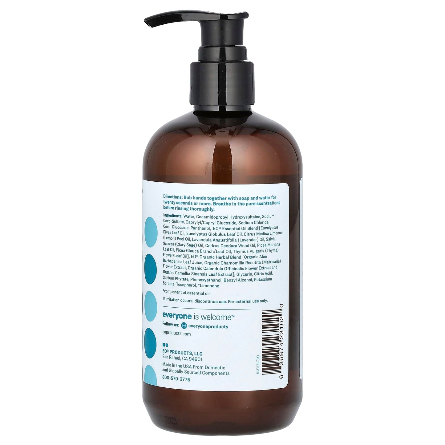 Natural Eucalyptus Hand Soap for Sensitive Skin - 12.75 fl oz - Image 2