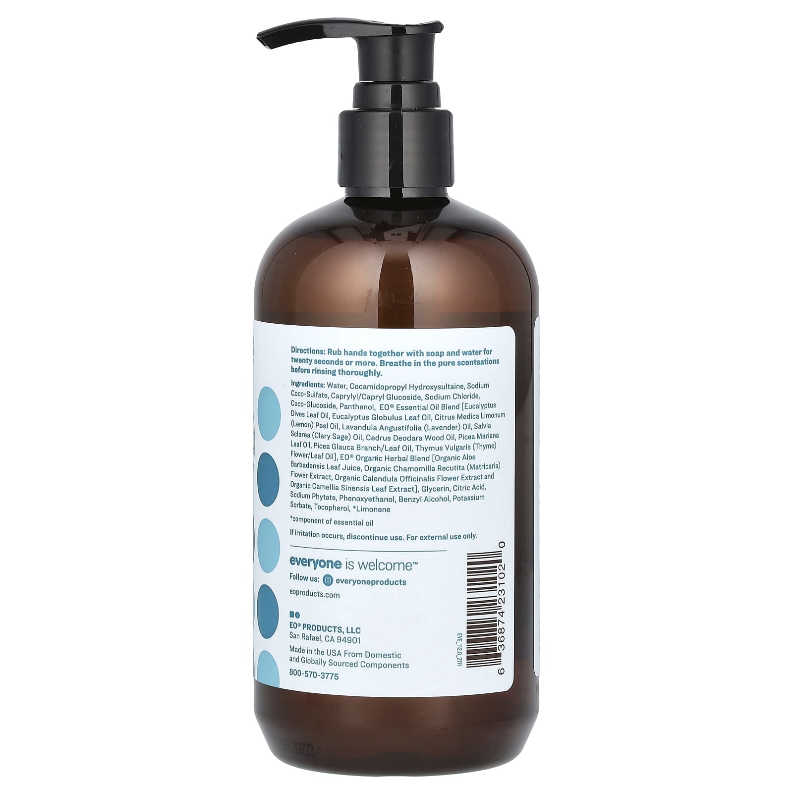 Natural Eucalyptus Hand Soap for Sensitive Skin - 12.75 fl oz - Image 2