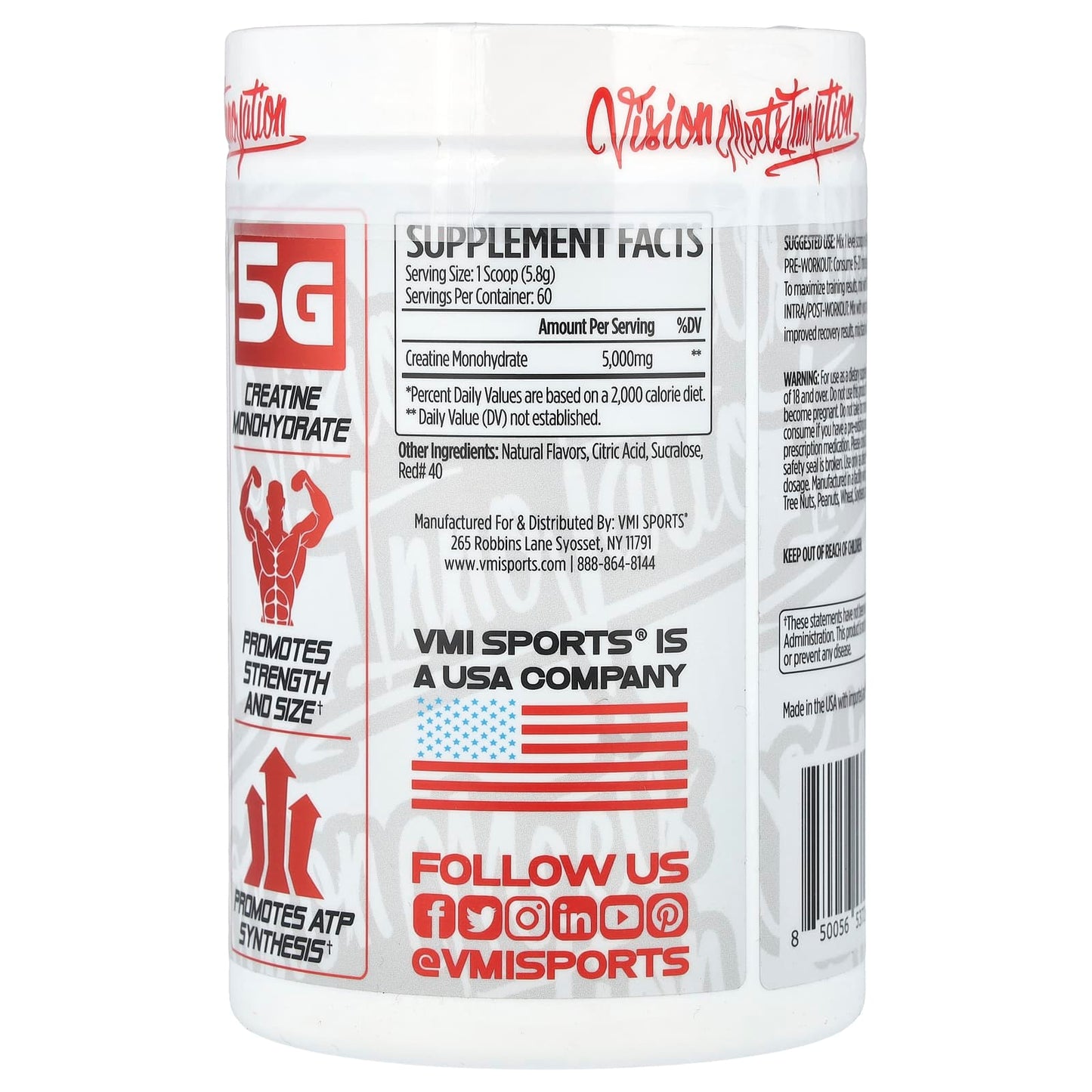 VMI Sports, Creatine Monohydrate, Gummy Bear, 12.3 oz (348 g) - Image 2